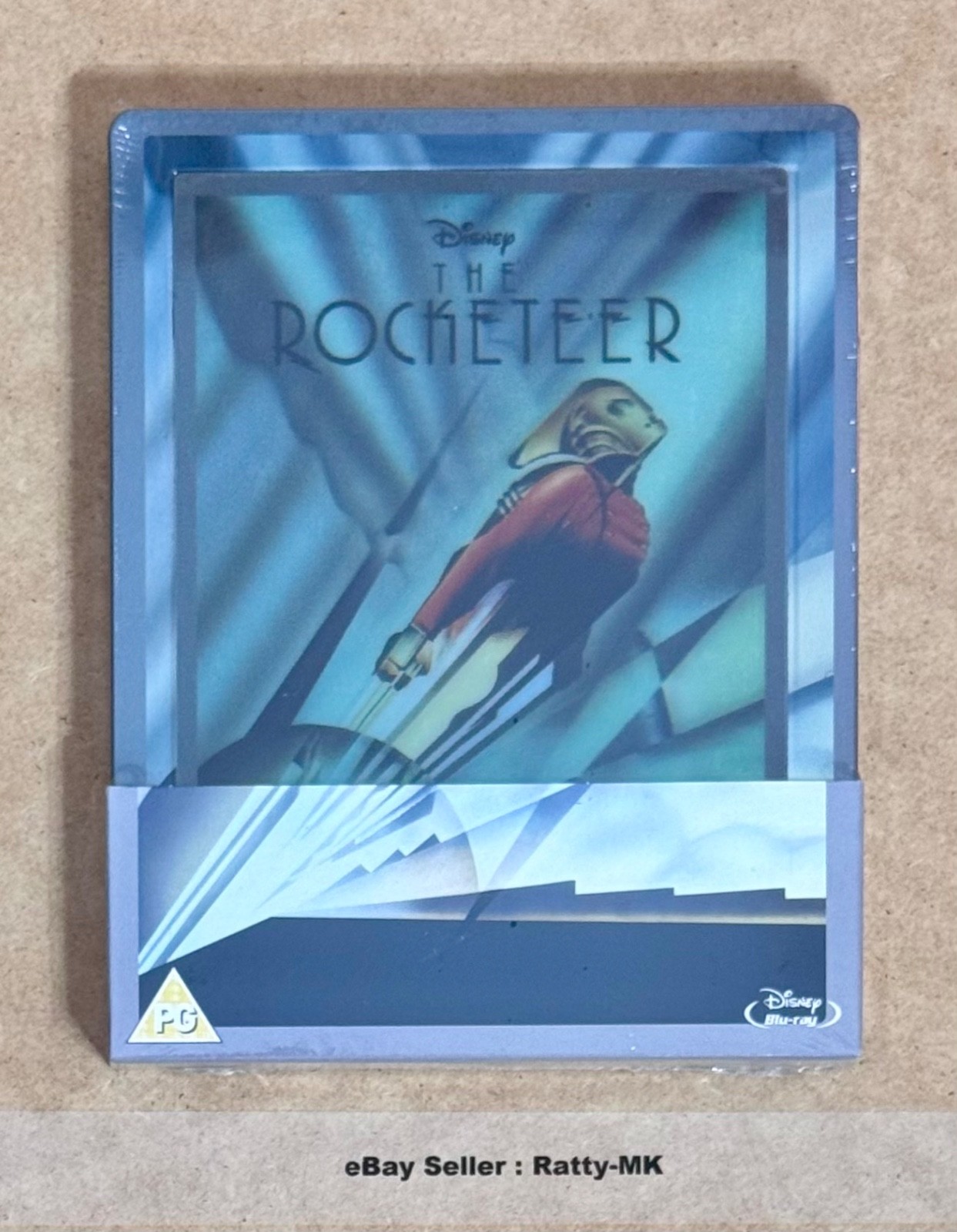 DISNEYS THE ROCKETEER - UK EXCLUSIVE LENTICULAR BLU RAY STEELBOOK - NEW & SEALED