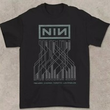 Nine Inch Nails Concert Black Men T-Shirt Short Sleeve S to 4XL