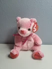 TY Beanie Baby ROMANCE The Retired 7" Valentine's Bear (Vintage 2001) New-Mint