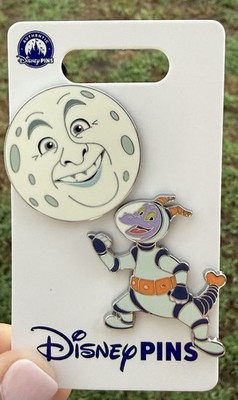 2026 Disney Parks EPCOT Figment Astronaut & Eric Idle Moon Face 2 Pin Set OE
