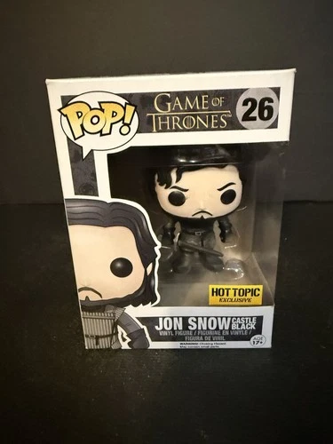 FUNKO POP ! JON SNOW CASTLE BLACK 26 HOT TOPIC EXCLUSIVE GAME OF THRONES DB3
