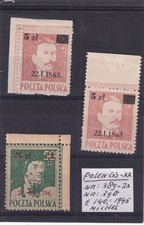 Poland 1944 MNG Mi. 380/82 nice set see scan cv 220€