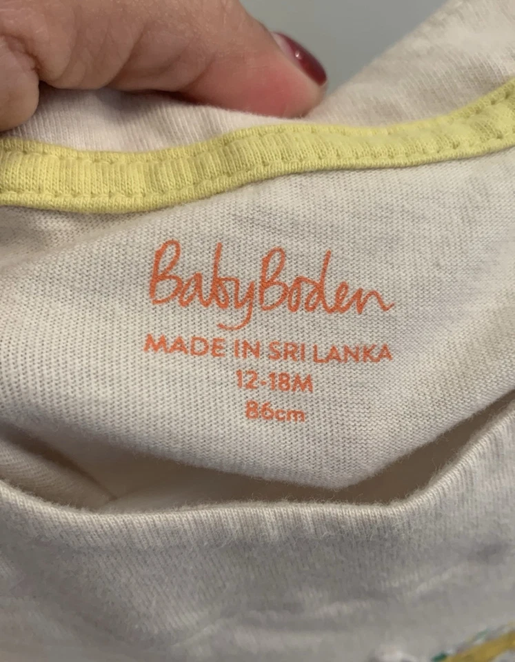 Mini Boden Bunny And Duck T-shirt Size 12-18 Months Foto 3 de 3