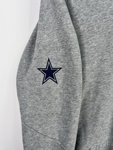 Nike Hoodie Men's Small Gray Dallas Cowboys NFL Football Pullover Dri-Fit 851769 - Picture 4 of 12