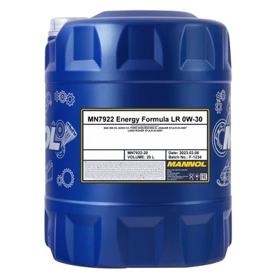 MANNOL Energy Formula LR 0W-30 Huile Moteur, ACEA C2, STJLR.03.5007, 20 Litres - Photo 1/3