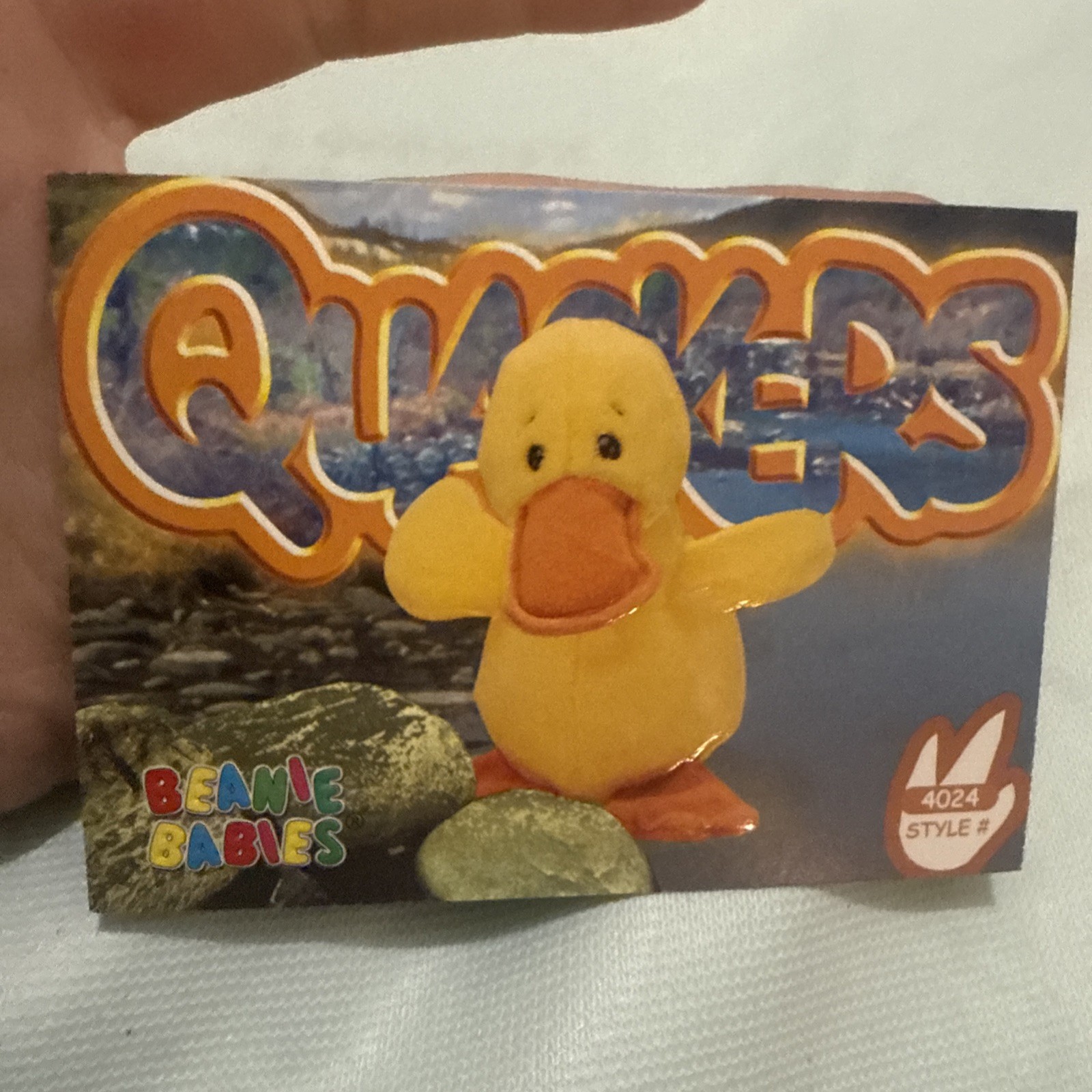 Ty Beanie Babies Quackers the Duck Trading Card 2nd Edition Series 4 1999