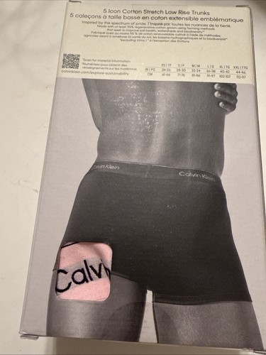 Paquete de 5 baúl de tiro bajo Pride This Is Love de Calvin Klein para hombre talla grande nuevo-MULTI - Imagen 10 de 15