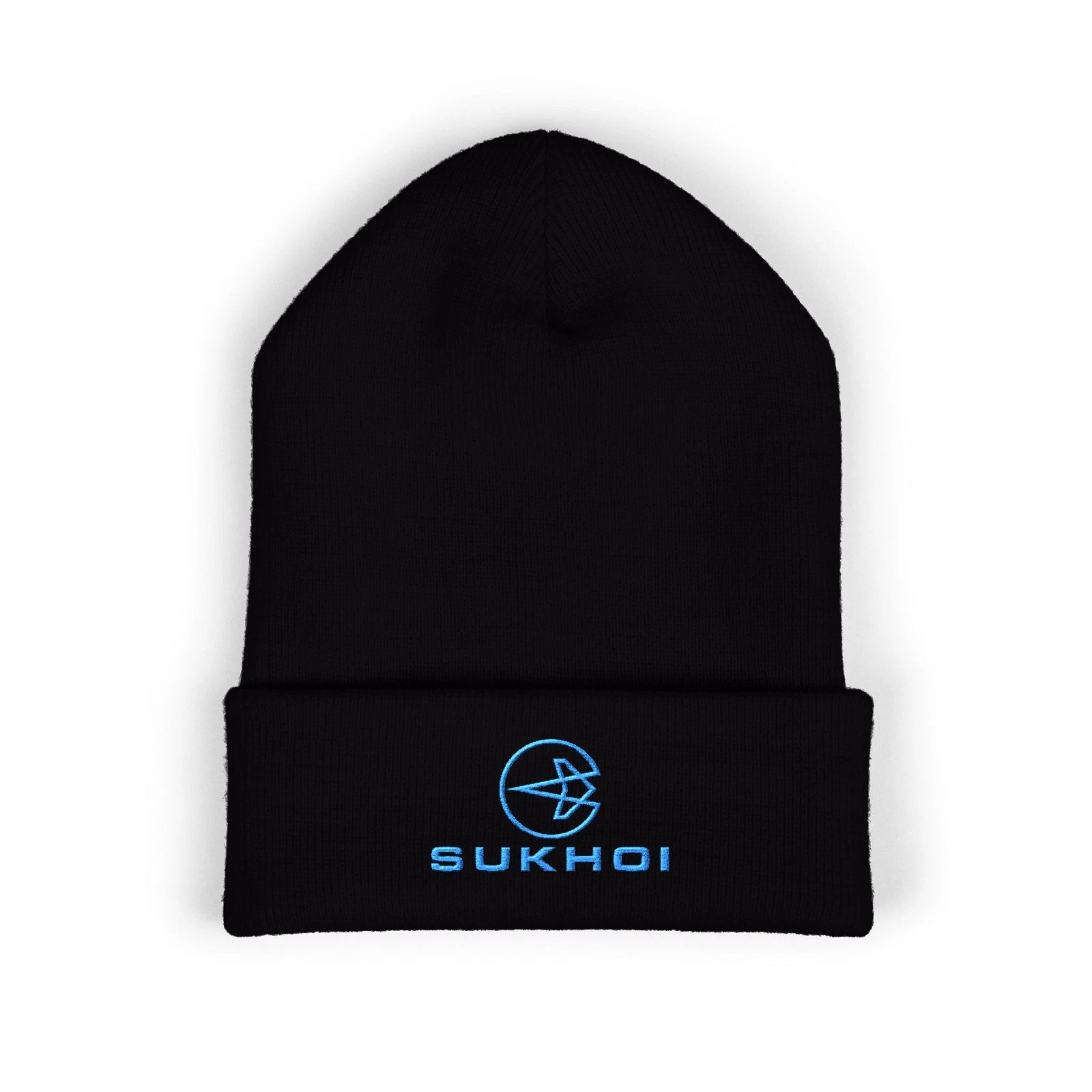 Sukhoi Russian Aircraft Company Adult Winter Black Classic Beanie Hat