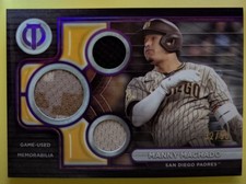 2024 Topps Tribute - Triple Relics Manny Machado #TTR-MM Purple /50 (MEM)