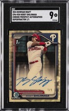 2024 BOWMAN DRAFT CHROME PRSPCT AUTOS SUPERFRACTOR KODEY SHOJINAGA SGC 9