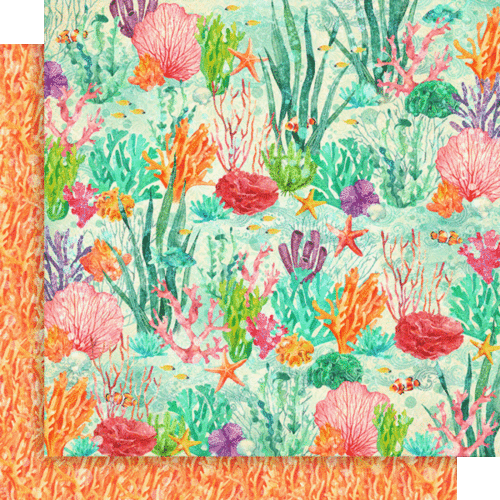 GRAPHIC 45 "SEAS THE DAY" 8X8 PAPER PACK OCEAN MARINE LIFE SCRAPJACK'S PLACE - Picture 3 of 13