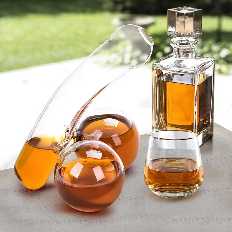 Funny Glass Wine Decanter Glass Alcohol Bottle Party Wine Accessories New 400Ml