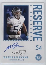 2020 Panini Encased Reserve Signatures Sapphire 30/50 Rashaan Evans Auto 05ks
