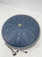 D Major Steel Tongue Drum Handpan 13 Inch 15 Note Rain Drum for Outdoor Gardens