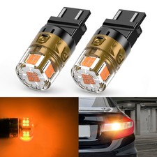 Lasfit 3157 4057 3457 Led Rear Turn Signal Light Amber 3000k Amber Plug And Play