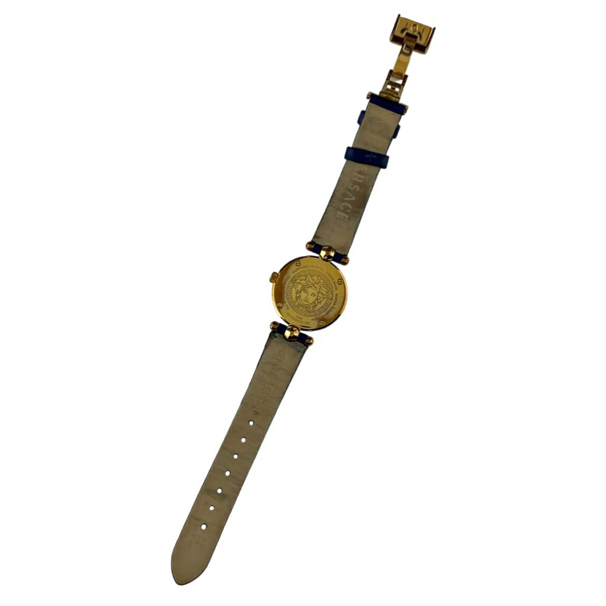 Versace Micro Vanitas Watch SS Leather Quartz Blue Versace Vanitas Watch – Direct Luxury main image 3