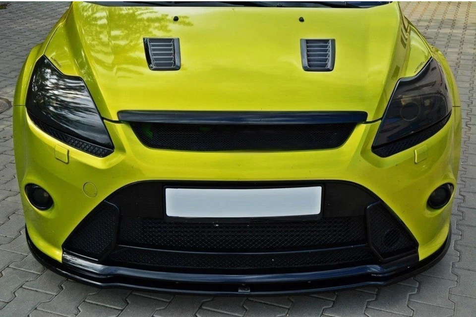For Ford Focus RS ST MK2 style ABS plastic bonnet vents Hood Trim Carbon Fiber Foto 4 de 4