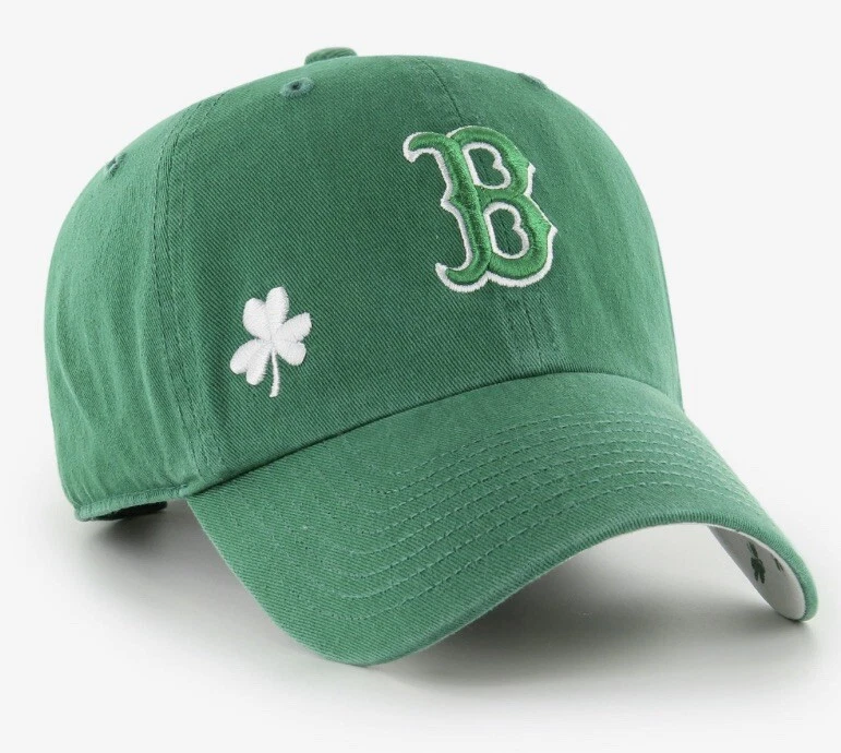 **NEW** BOSTON RED SOX ST PATRICKS DAY GREEN SHAMROCK HAT CAP BY '47 BRAND