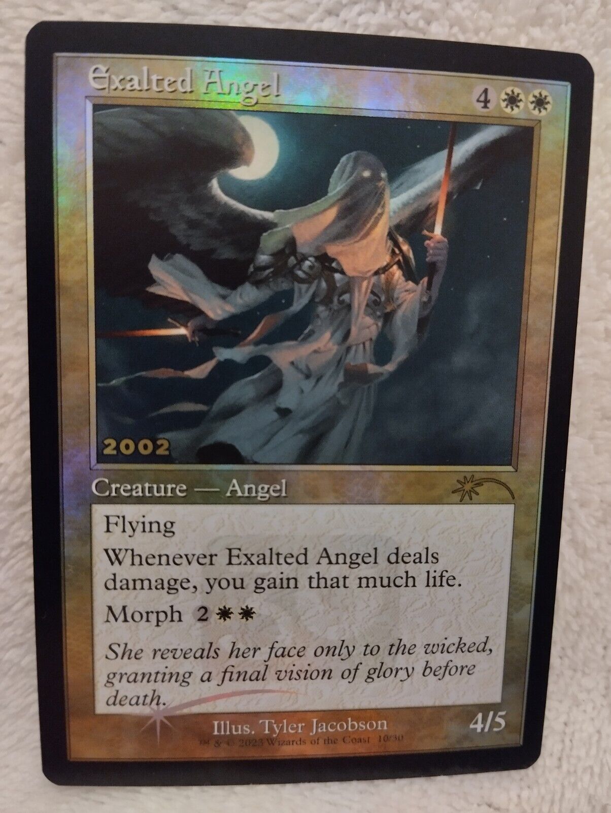 MTG EXALTED ANGEL FOIL ENGLISH EXC 30th Anniversary Celebration 2023 Promo  WOTC