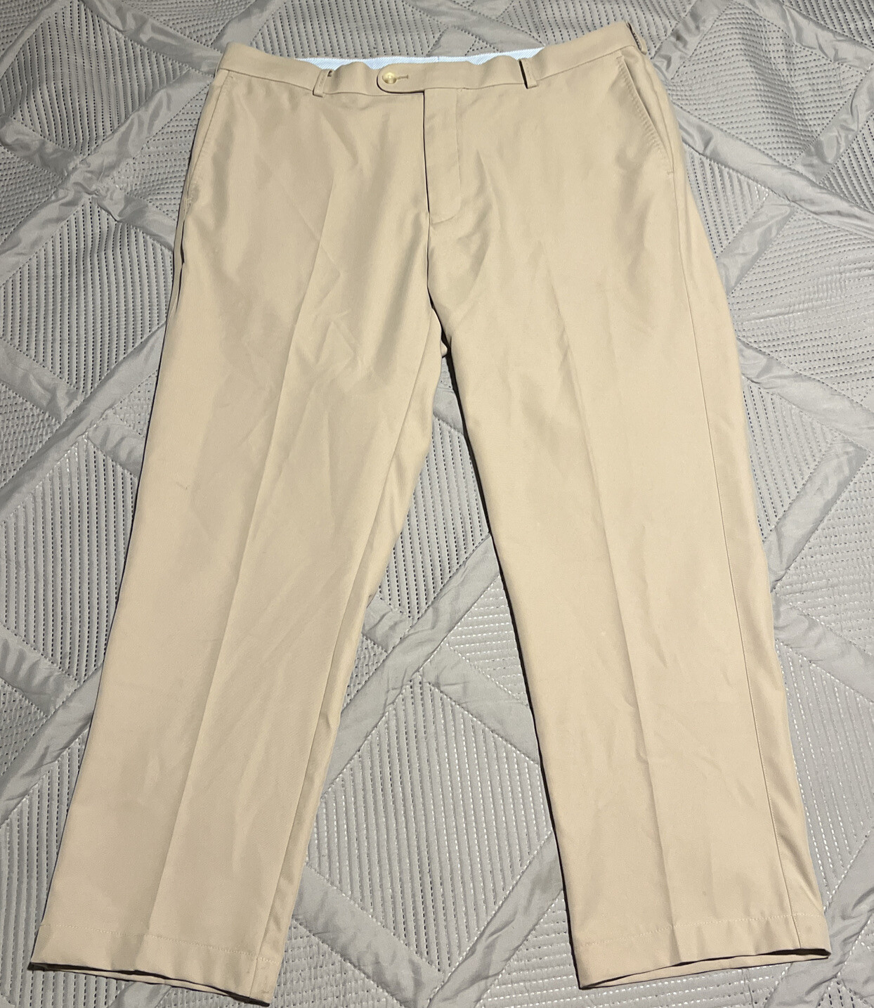 Peter Millar Crown Crafted Stretch Golf Pants Men’s 36x30 Khaki Spring Summer Comfort