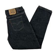 Vintage Levis 550 Jeans Mens 36x31 Relaxed Fit Tapered Orange Tab Black 90s