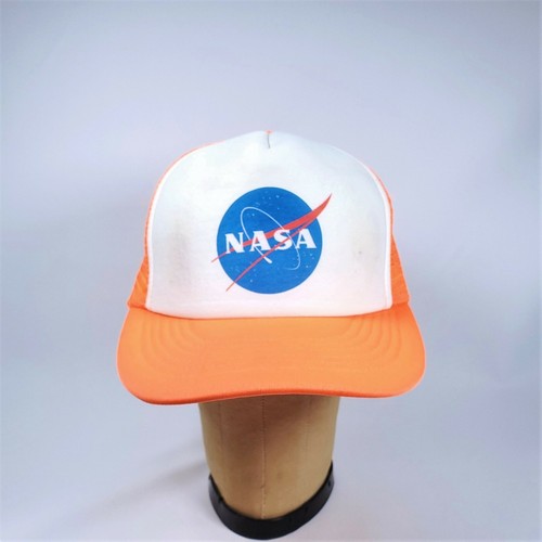 NASA 5 Panel Foam Trucker Hat, White 