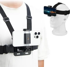 POV Phone Chest Mount for Iphone, Head Mount Camera for Recording Vlog Body Harn
