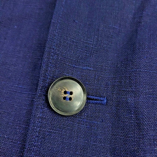John Varvatos Collection Linen Trench Coat Mens (EU 48) US 38 Blue Reversible  image 4