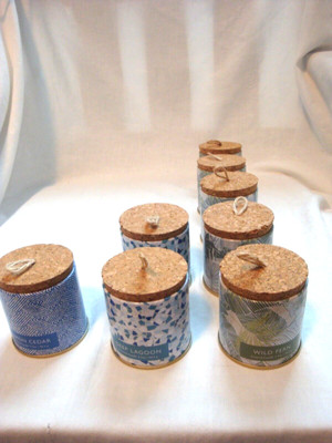 Fleming International Scented Candle 3.5 oz Can Metal Container Jar