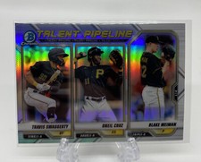 2021 Bowman Chrome Talent Pipeline #TP-PIT Oneil Cruz Travis Swaggerty Weiman RC