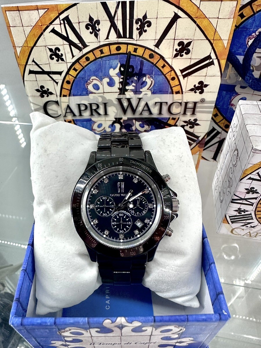 Capri Watch Mens Authentic Italian Ceramic Super Lightweight