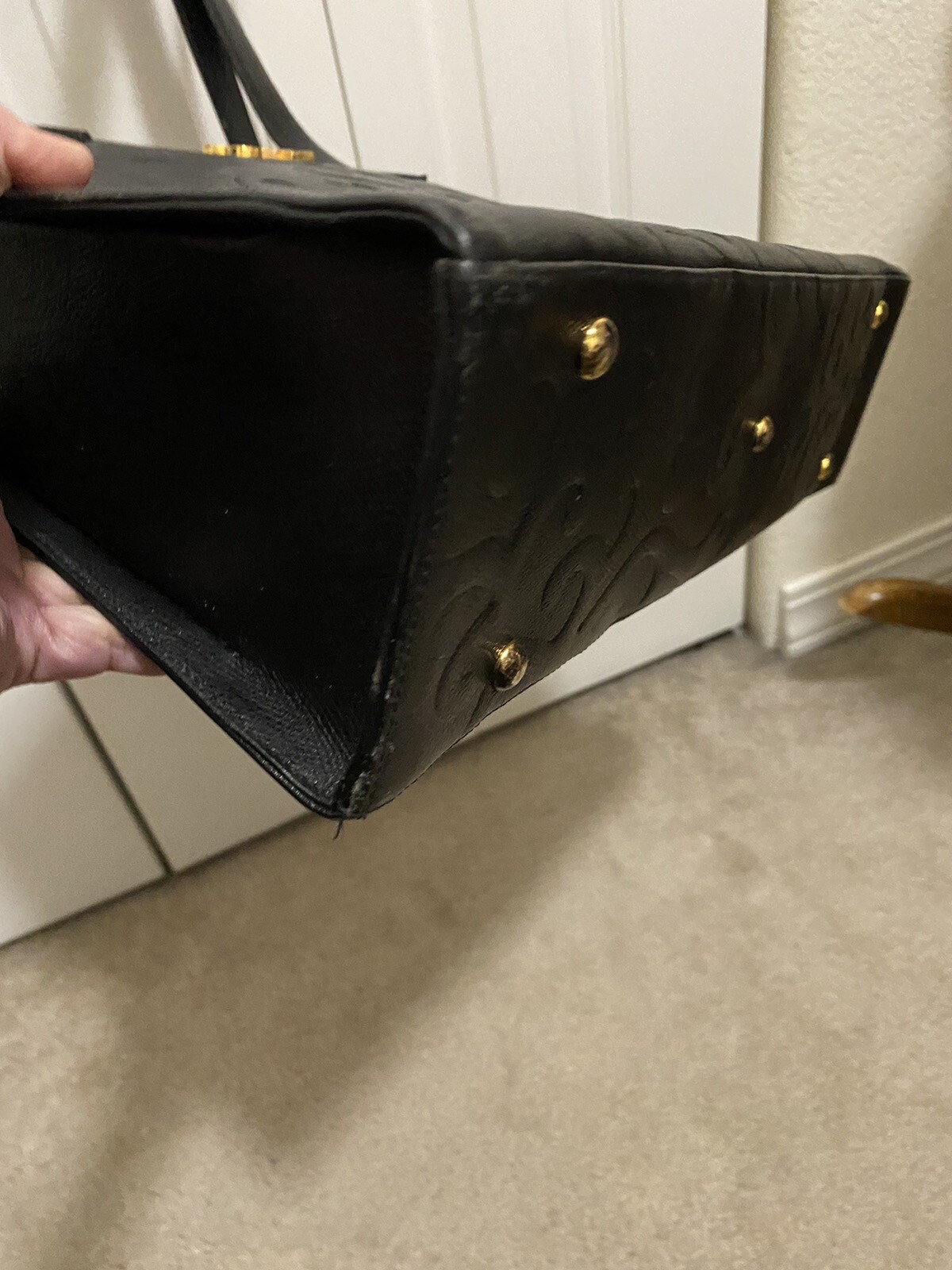 Borsa a tracolla YVES SAINT LAURENT Arabesca nera in pelle YSL