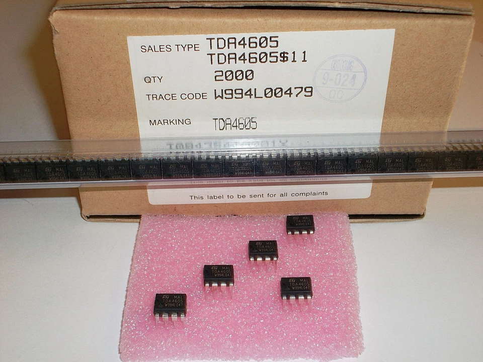 4 pieces TDA4605 SWITCH MODE POWER SUPPLIES IC for using MOSFET NEW ~ - Image 4 of 4