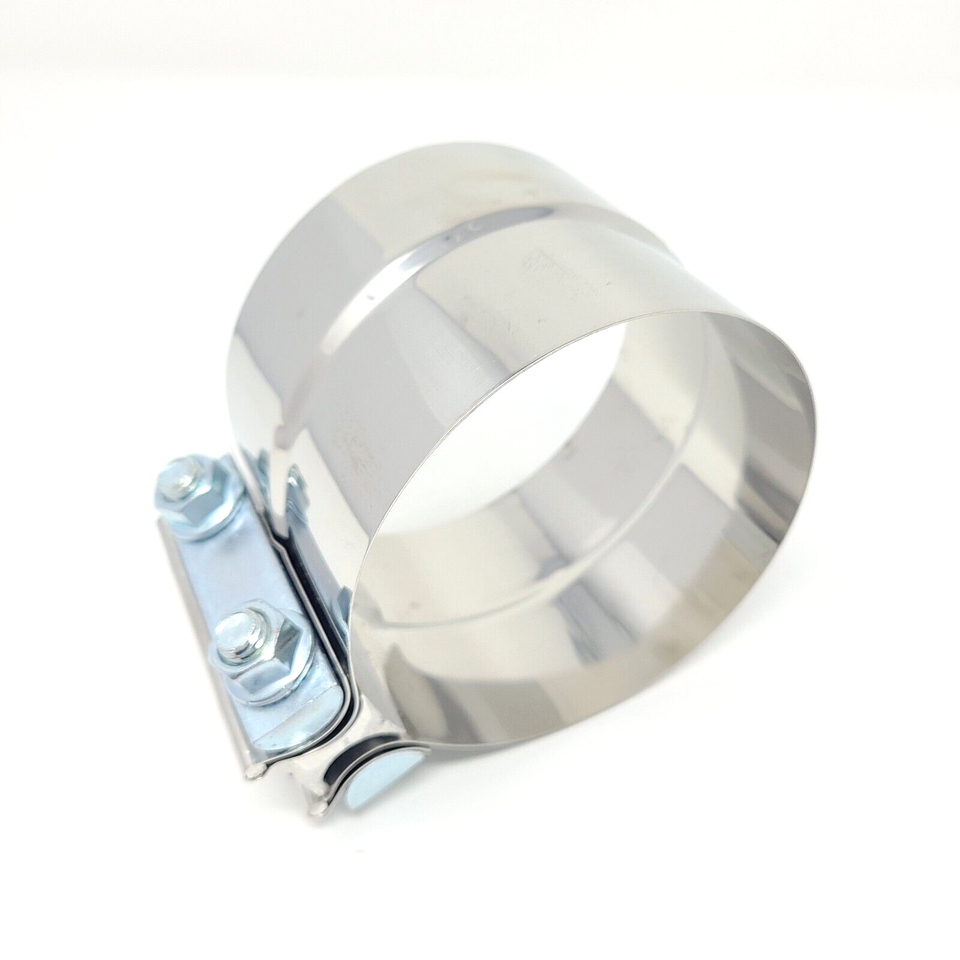 5 In Exhaust Clamp 1PCS 5" Stainless Steel Lap Joint Band Exhaust Muffler Clamp Sleeve Coupler T304 5inch Exhaust Clamp - Foto 5