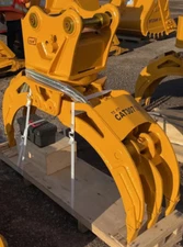 CAT Caterpillar 307 Excavator Swivel Head Rotating Log Grapple Bucket Attachment