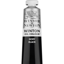 Winsor & Newton 200ml Winton Oil Colour Paint Tube Artist/Painting Ivory Black