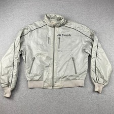 VTG King Louie Pro Fit Bomber Jacket Mens XL Gray Full Zip Nylon Pockets USA