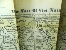 Haverhill Massachsuetts Gazette The face of Viet Nam Map. UBS1