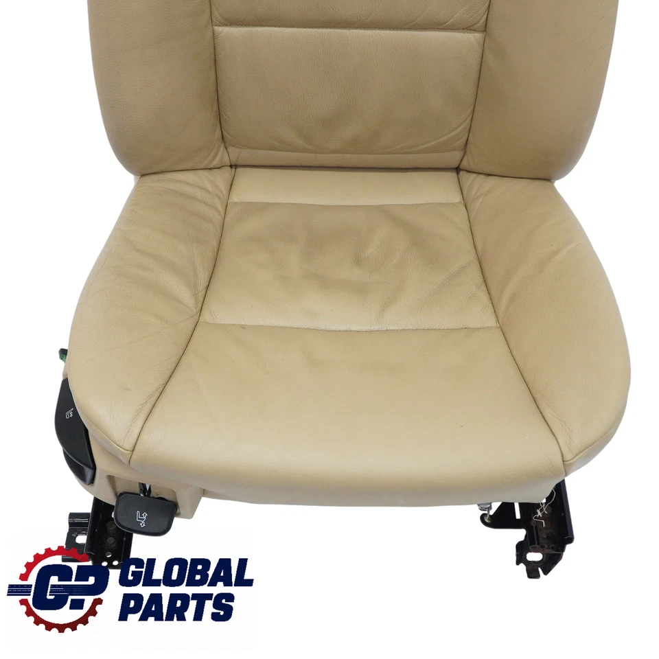 BMW 5 Series E60 E61 Beige Leather Front Right O/S Seat - Image 3 of 4
