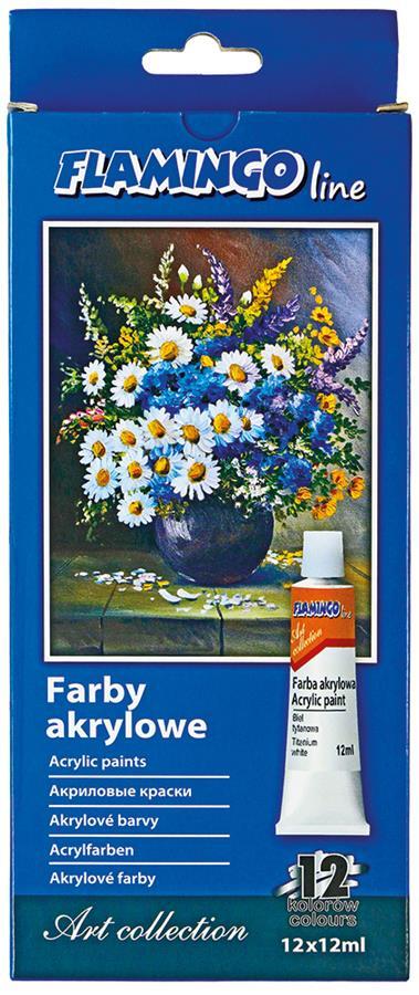5907437689868 Коллекция произведений искусства Farby akrylowe в тубе 12 ЛИНИЯ kolorw FLAMINGO в 3290₽