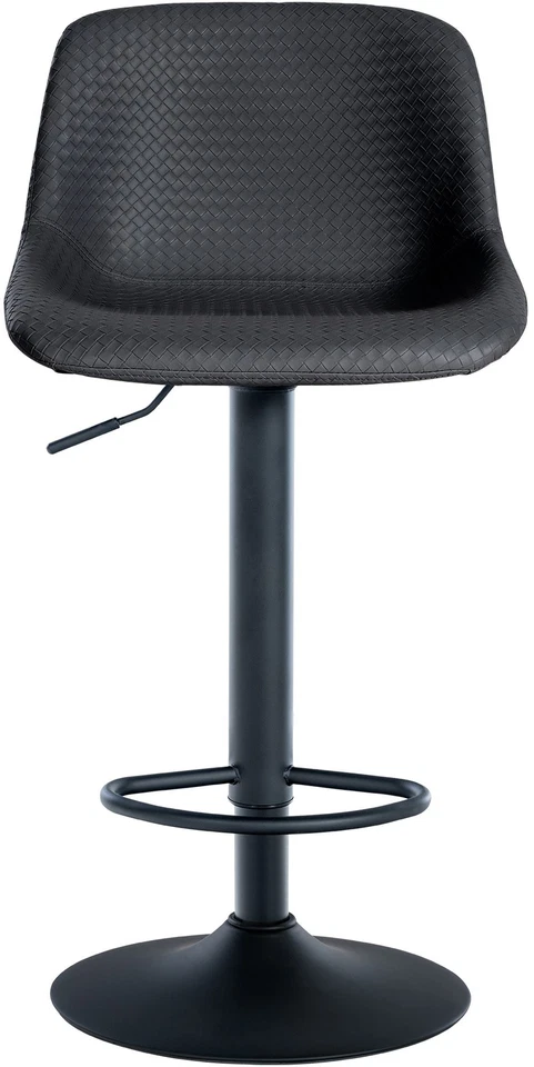 2er Set Barhocker Loft Tresenhocker Rückenlehne 360° höhenverstellbar Fußstütze - Bild 3 von 4