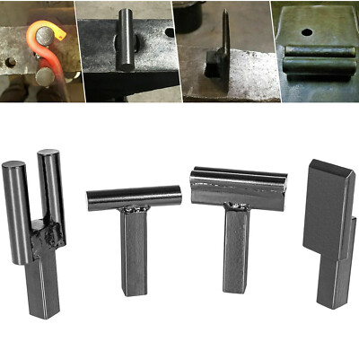 Blacksmith Anvil Hardy Tool Set 1 Inch Hot Cut Creasing Stake Bottom Fuller Fork