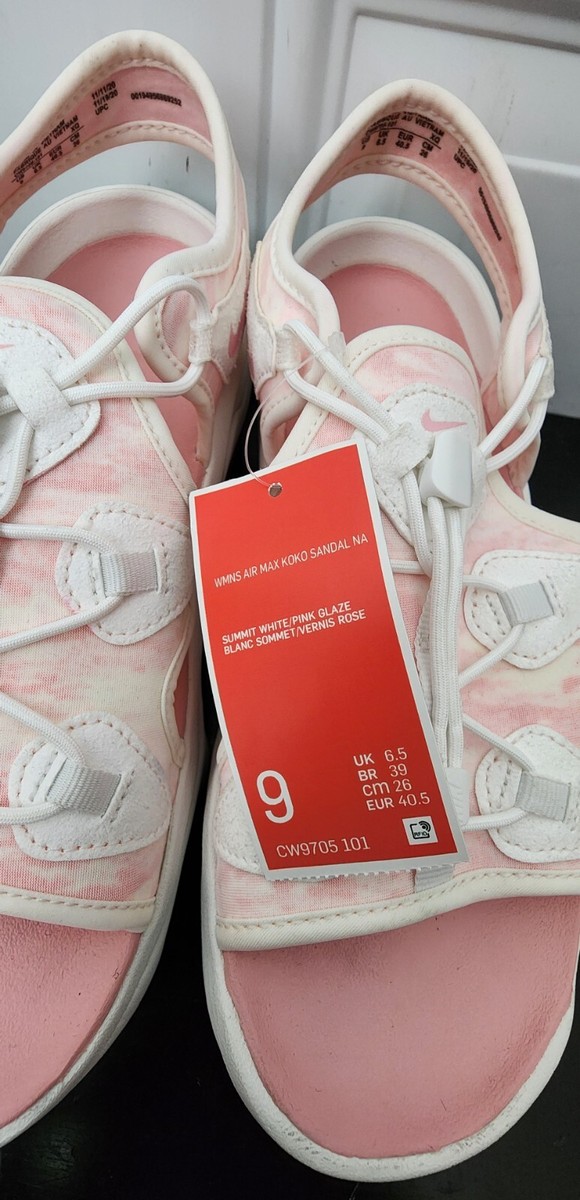 Size 9 - Nike Women's Air Max Koko Sandals Pink White CW9705