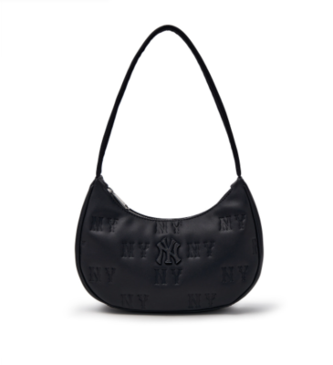 トートバッグ [ MLB ] CLASSIC MONOGRAM EMBO HOBO BAG MLB Classic Monogram New Embossed Hobo Bag NY (Black