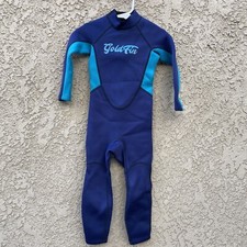 Goldfin Kids Wetsuits Youth Wetsuit Black Blue Gold Unisex Size 2 Scuba diving
