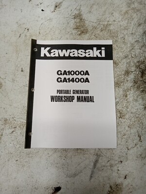 KAWASAKI PORTABLE GENERATOR GA1000A / GA1400A WORKSHOP MANUAL