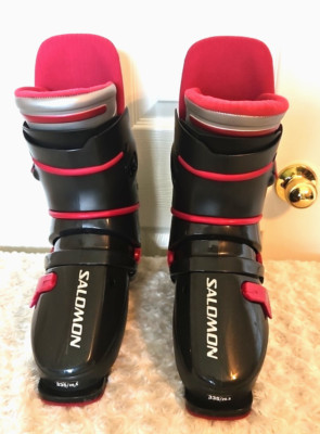 Salomon 83 EXP HTC 330-35 Mondo Size 26.5 Womens Black Alpine Ski Boots France