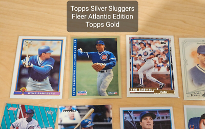 52 Card RYNE SANDBERG 1986-2018 Topps Silver Sluggers Fleer Rookie 