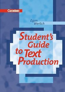Students Guide to Text Production von Werlich, Dr.... | Buch | Zustand sehr gut