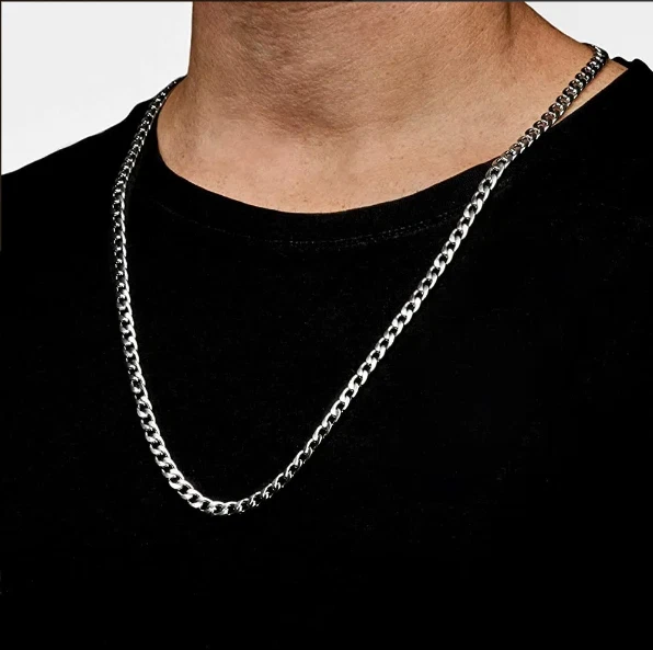 Pack Chain Necklace + Bracelet Man Surgical Steel Gift Link - Image 3 of 4